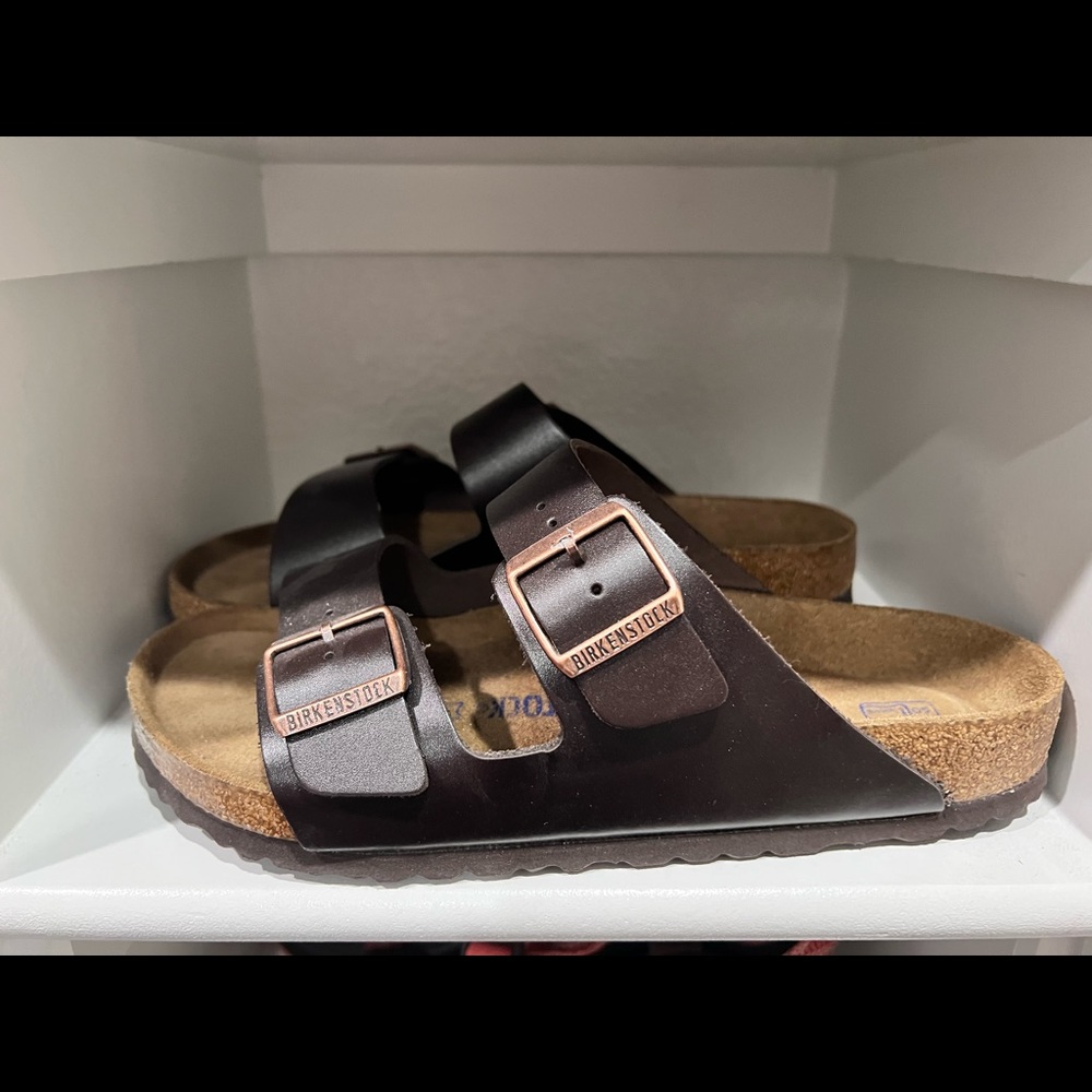 Size 42 Birkenstock Arizona.  Worn twice.